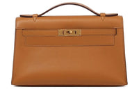 HERMES Mini Kelly Swift Leather Kelly Bag Handbags Women's 2S Sesame