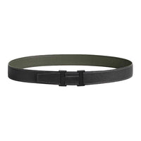 HERMES Palladium-Plated Leather Belts Women's Black Green Width: 3.2CM