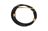 SAINT LAURENT Lambskin Bracelets Women's Black