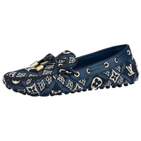 LOUIS VUITTON Gloria Casual Single Shoes Women's Blue