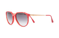 SAINT LAURENT Pre Owned 1990s Tortoiseshell effect Round frame Sunglasses