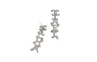 CHANEL Earrings Women's Silver