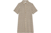 CELINE Short Sleeved Dress Women's Vanilla
