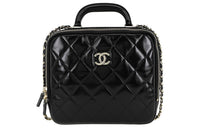 CHANEL Sheepskin Camera Bag, Shoulder Bag, Crossbody Bag Women's Black