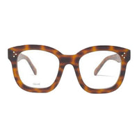 CELINE Acetate Square Eyeglass Frames Women's Tortoiseshell