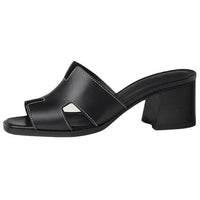 HERMES Helia Slide Slippers Women's Black