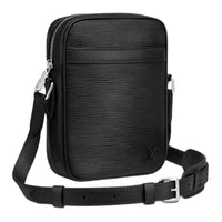 LOUIS VUITTON Danube Epi Cow Leather Camera Bag Shoulder Bag Crossbody Bag Men's Black