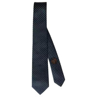 HERMES Silk Ties Men's Dark Blue
