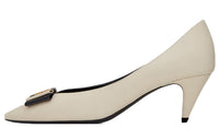 SAINT LAURENT Anais High Heels 5.5cm Women's White