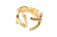 SAINT LAURENT Brass Gold-plated Rings Women's Gold