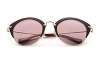 MIU MIU Oval Sunglasses Women's Black