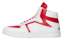 CELINE Skateboard Shoes Women's High-Top White/Red