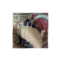 HERMES Cashmere Knit Scarves Unisex Multicolor