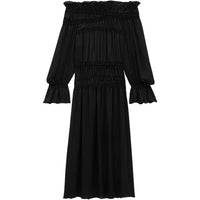 SAINT LAURENT Long Sleeved Dress Women's Black