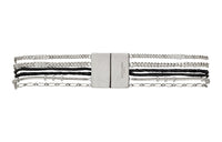 SAINT LAURENT Bracelets Women's Silver/Black