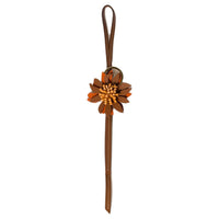MIU MIU Leather, Calfskin Keychains Unisex Brown