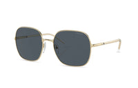 PRADA Irregular Shape Sunglasses Women's Gold