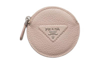 PRADA Leather Coin Purse Women's Light Pink