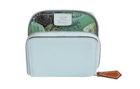 HERMES Silk'In Epsom Calfskin Coin Purse Women's Blue/Multicolor