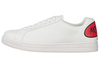 PRADA Low-Top Stylish Skateboarding Shoes Men's White Red