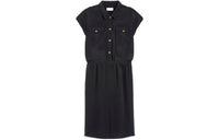 CELINE Short Sleeved Dresses Women's Black
