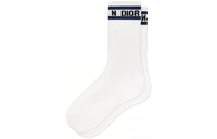DIOR SS23 Mid-Calf Socks Women's 1 Pack White