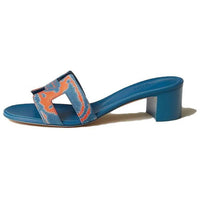 HERMES Oasis Slide Slippers Women's Blue