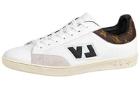 LOUIS VUITTON Luxembourg Stylish Skateboarding Shoes Men's White Brown