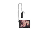 SAINT LAURENT Nylon Wallet Men's Black & Purple