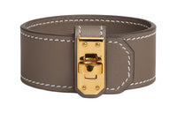 HERMES Calfskin Bangles Women's Brown