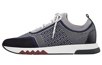 HERMES Addict Low-Top Casual Shoes Men's Dark Gray
