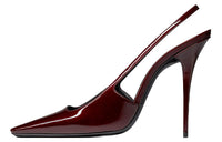 SAINT LAURENT Slim Heel High Heels Women's Burgundy