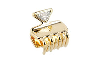 PRADA Triangle logo Claw Clip