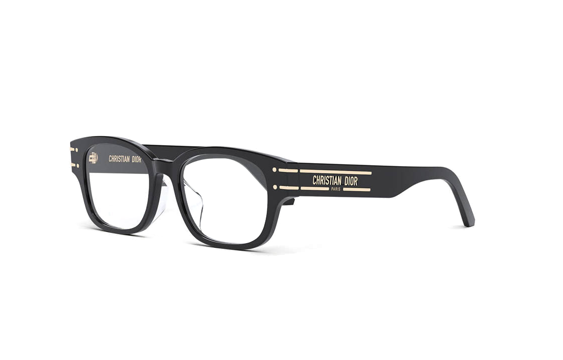DIOR - Square Eyeglass Frames Unisex Black
