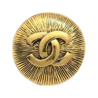CHANEL 1990s Cc Logo Brooch