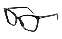SAINT LAURENT Acetate Butterfly Eyeglass Frames Women's Black