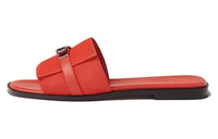 HERMES Slide Slippers Women's Red