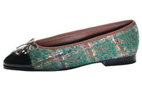CHANEL Casual Single Shoes Women's Dark Green