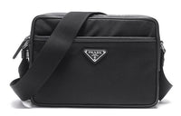 PRADA Fabric Messenger Bag Shoulder Bag Crossbody Bag Men's Black
