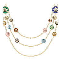DIOR Malachite Necklaces Women's Gold