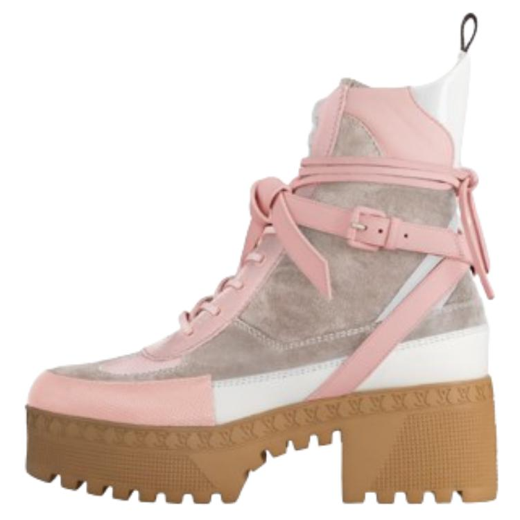 LOUIS VUITTON Laureate Ankle Boots 5cm Women's Pink