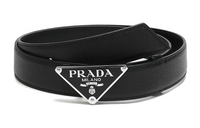PRADA Leather Belts Women's Black