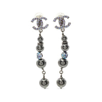 CHANEL Pre-Owned 1986-1988 CC Dangle Clip-on Earrings