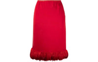SAINT LAURENT Casual Long Skirts Women's Red