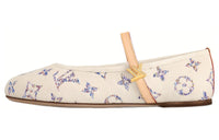LOUIS VUITTON Mary Jane Shoes Women's Beige