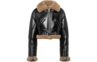 PRADA Leather Jackets Women's Black