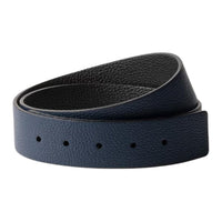 PRADA Leather Belts Women's Sea Blue Width 3.5CM