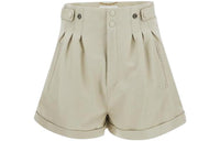 SAINT LAURENT Button Detailed High Waist Shorts