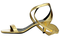SAINT LAURENT Strap Sandals Women's Gold