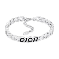 DIOR Brass Resin Bracelets Men's Silver
